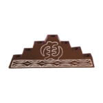 GYE NYAME DARK WOOD KWANZAA KINARA (0.8LBS)