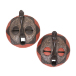 LARGE ROUND GHANA ASHANTI MASK