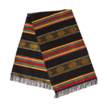 PREMIUM KENTE SCARF/TABLE RUNNER #4 BLACK