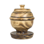 RUSTIC WOODEN SUGAR BOWL