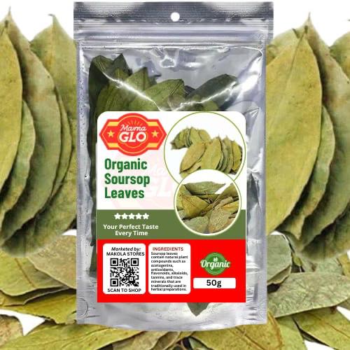 Organic Soursop Leaves 50g - Dried leaf (Hoja De Guanabana)