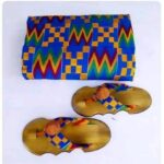 AFRICAN CLOTH WITH NATIVE SANDALS (4.4LBS)