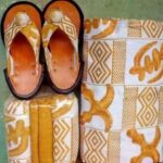 AFRICAN CLOTH WITH NATIVE SANDALS (4.4LBS)
