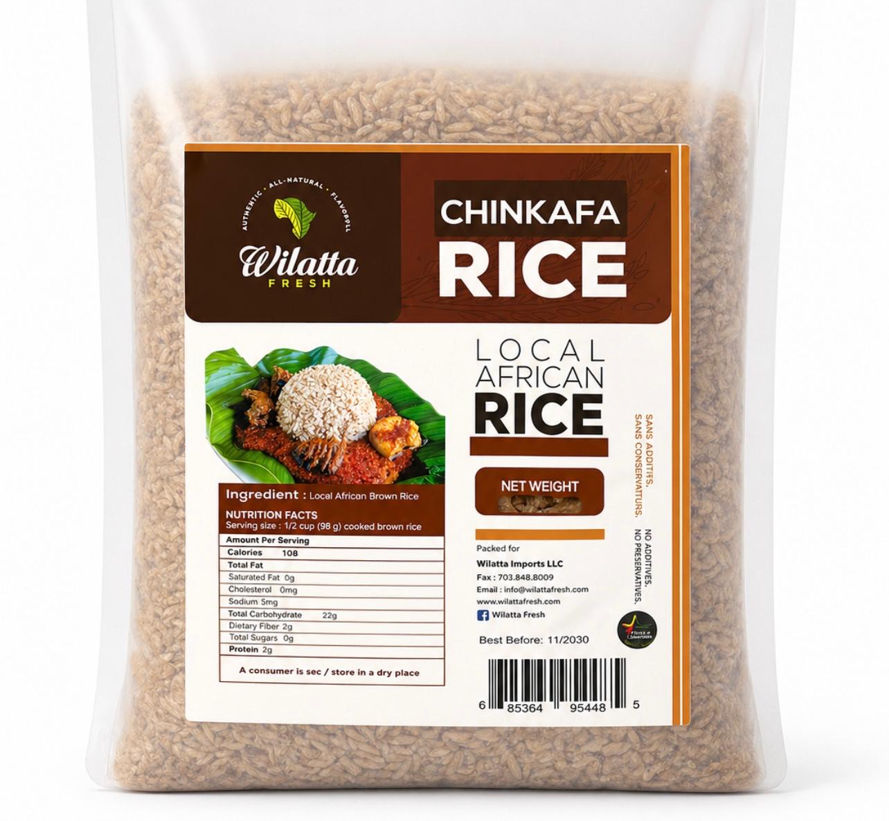Brown Rice (local African Rice) CHINKAFA 10lbs