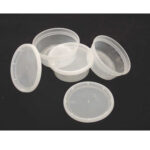 8oz. Clear Deli Container w/Lid - 12 pk.