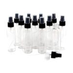 4 oz. Plastic Bottles w/Atomizer - 12 pk