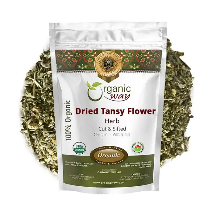 Organic Way Dried Tansy Flower Herb Tea | Origin - Albania (1/4lb 4oz)