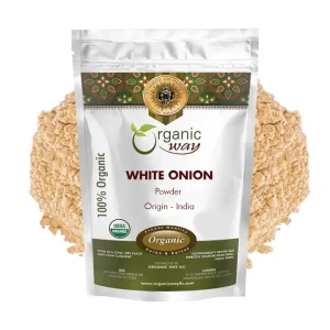 Organic Way White Onion Power | Usda & Kosher Certified | Origin India (1/8 Lbs - 8 oz)