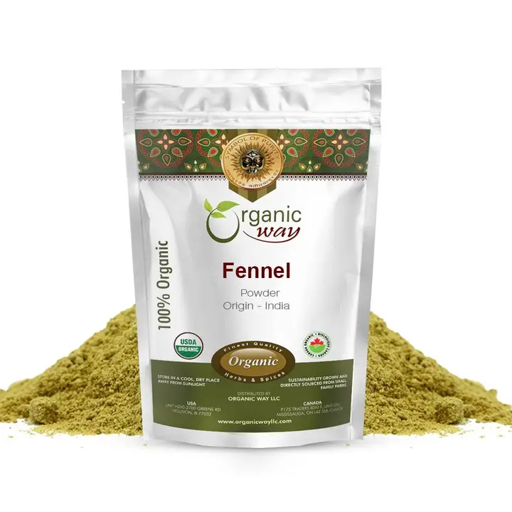 Organic Fennel (Powder) - Usda Certified | Origin - India