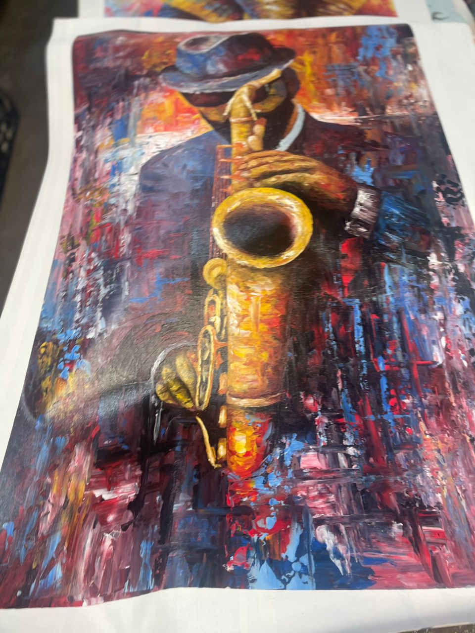 African musicians painting