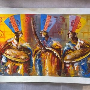 African musicians painting