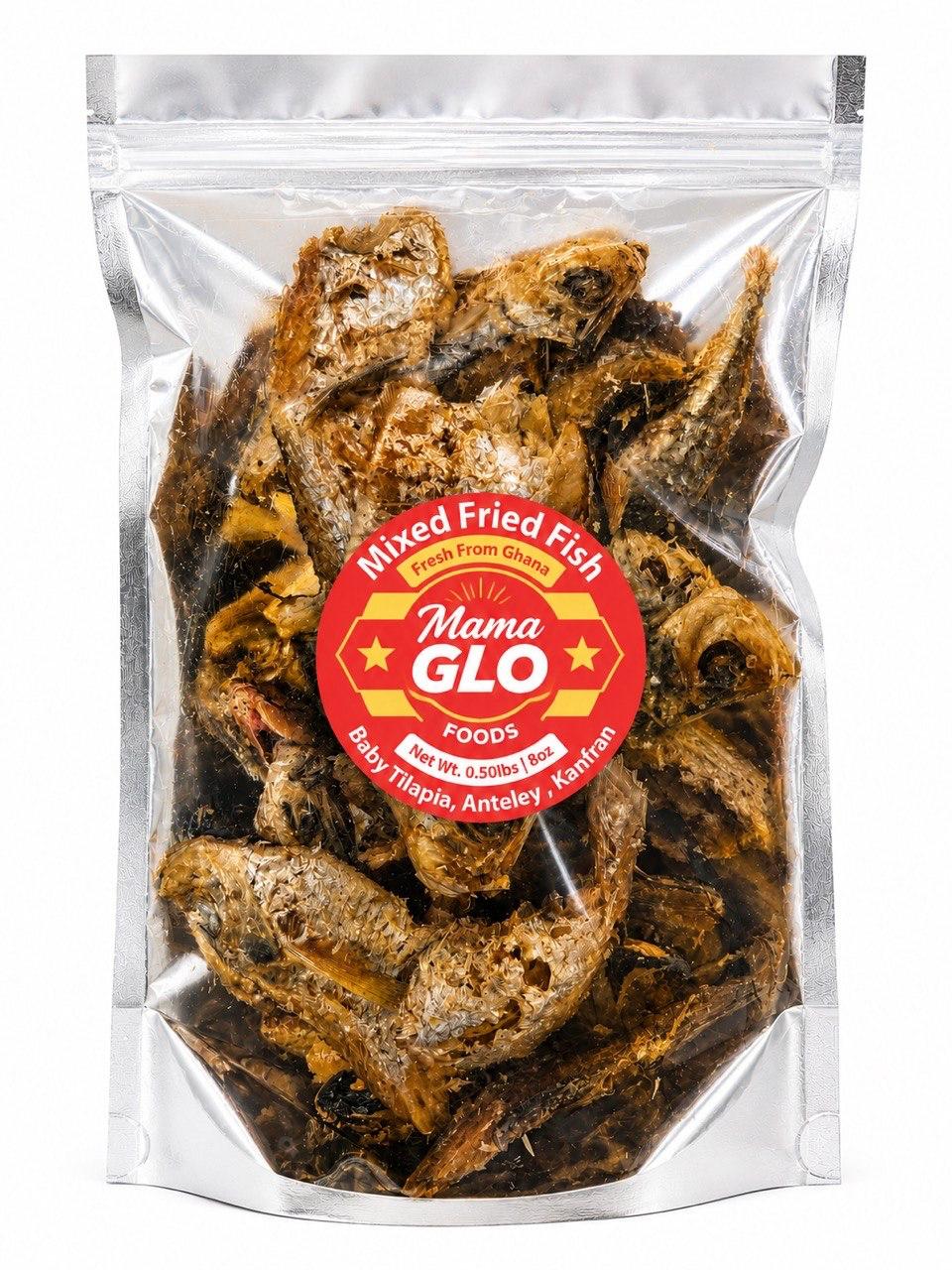 Mixed Fried Fish (Baby Tilapia, Anteley, Kanfran) 0.50 lbs