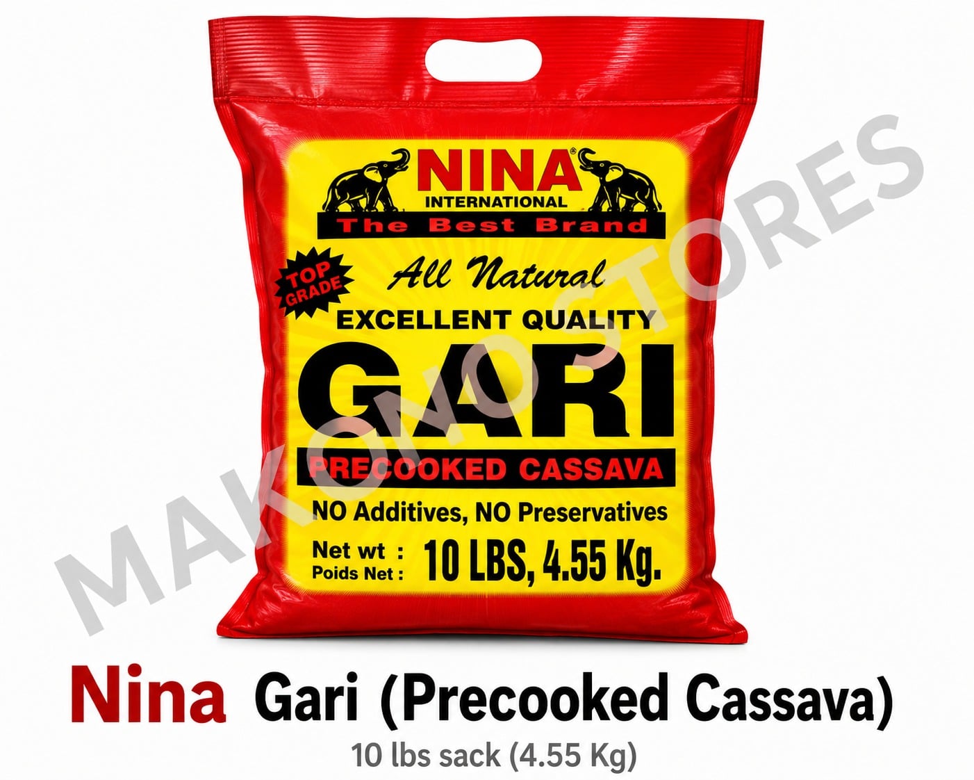 Nina Gari (Precooked Cassava) 10 lbs sack