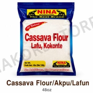 Nina cassava flour/akpu/lafun 48oz