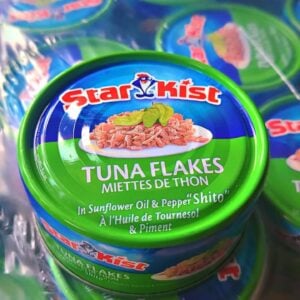 Star kist tuna flakes in sunflower oil & pepper for a pack of 24
